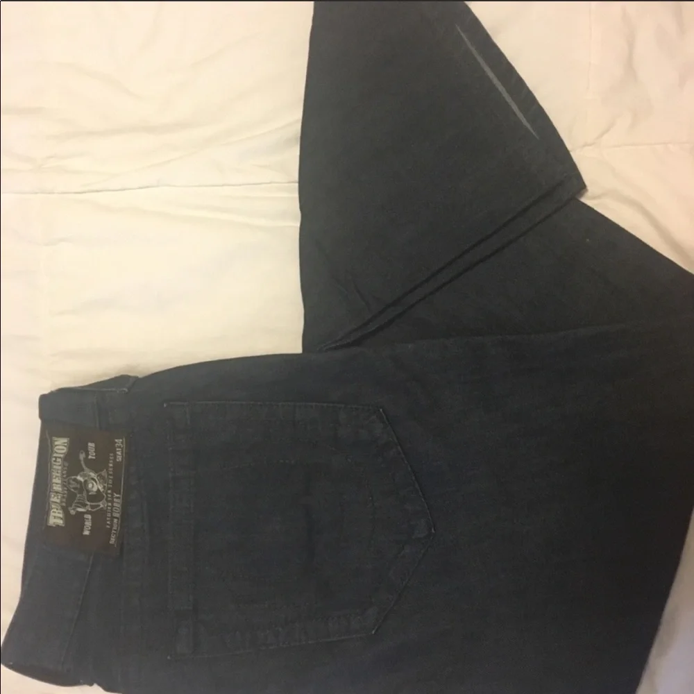 True Religion Bobby no pocket flap jeans